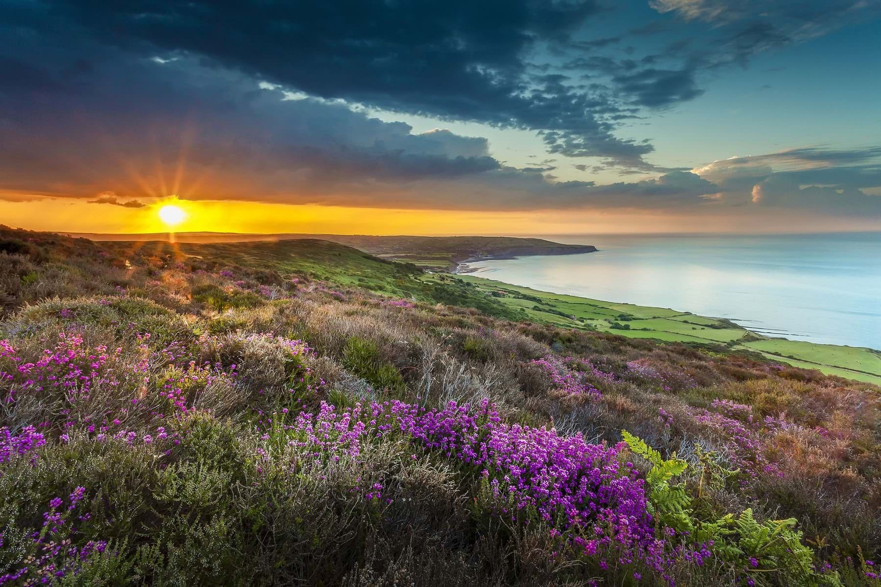 Yorkshire Coast at Sunset