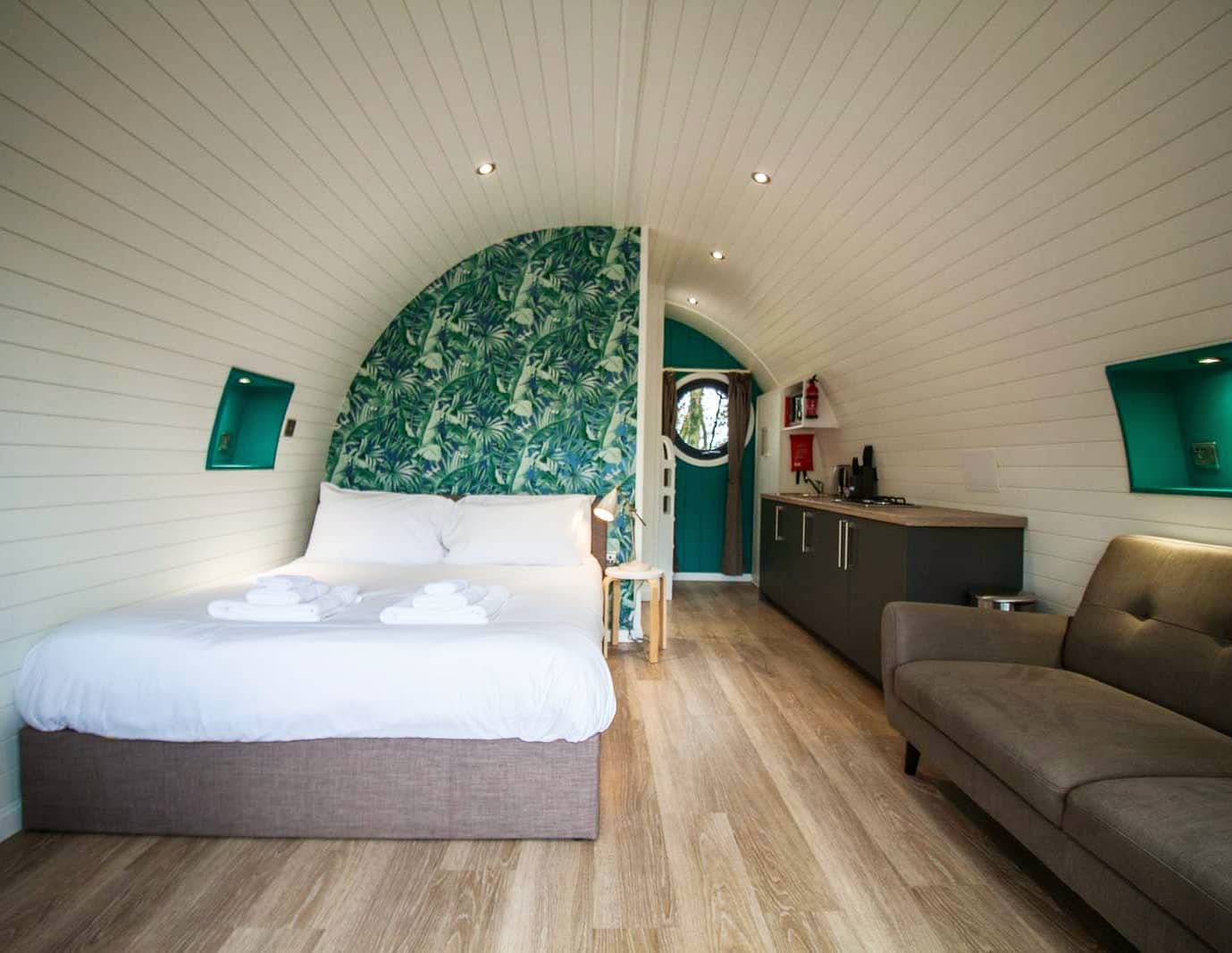 Inside a Family Glamping Pod