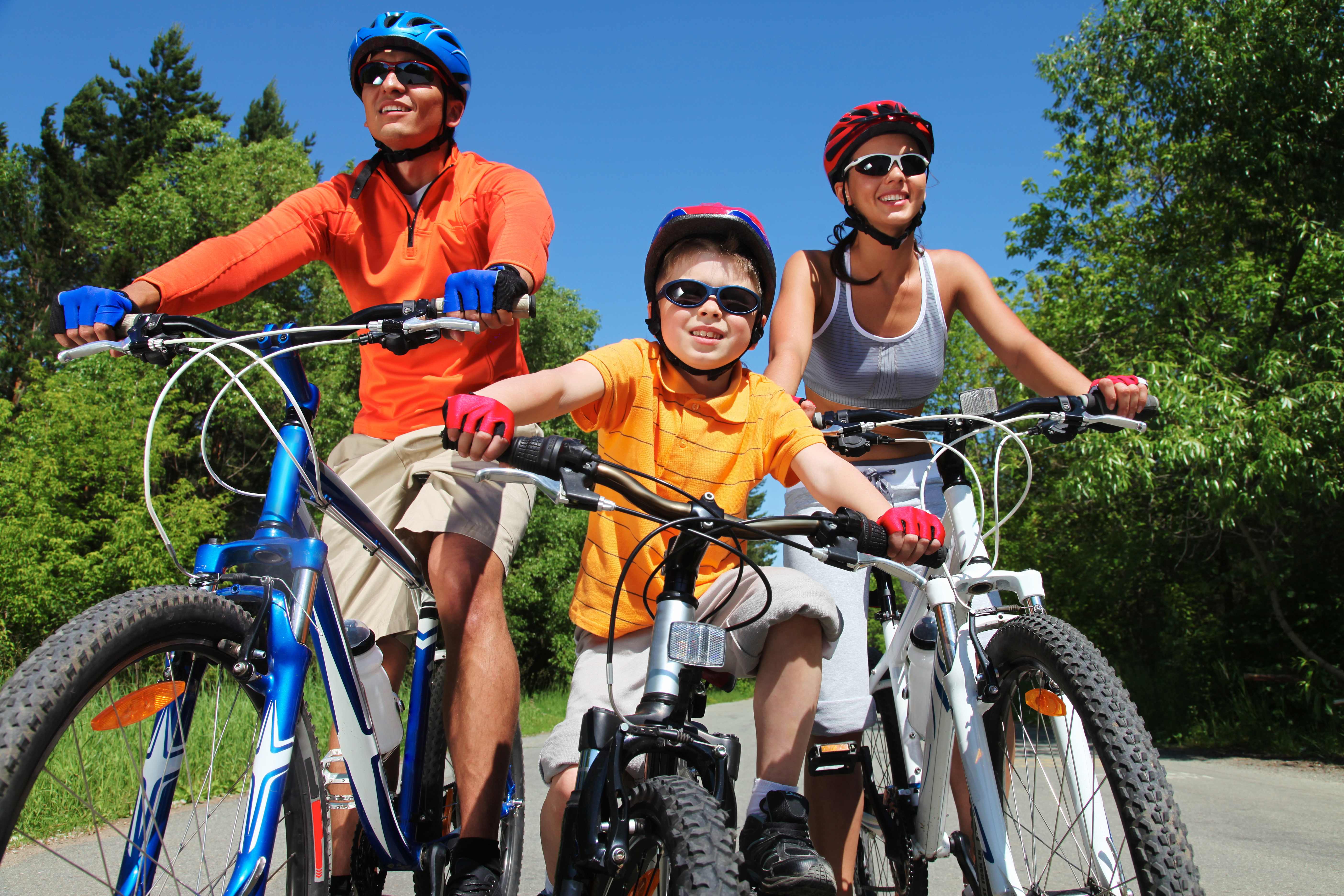 Family on a Bike Ride