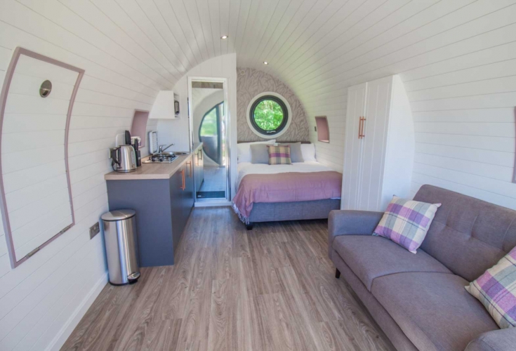 Double Glamping Pod at High Oaks Grange